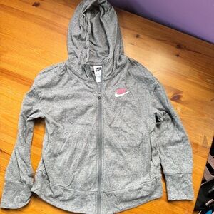 Nike girls gray hoodie size Xs